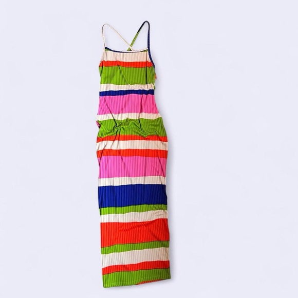 Colorful Striped Maxi Dress - Picture 1 of 5